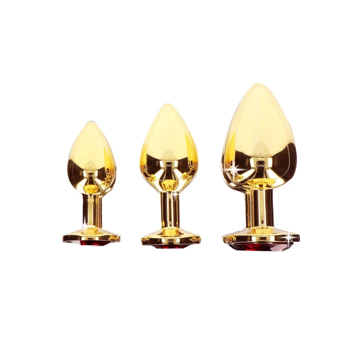 Plug analny TABOOM z diamentową ozdobą, 2.5 cm, aluminium i szkło akrylowe