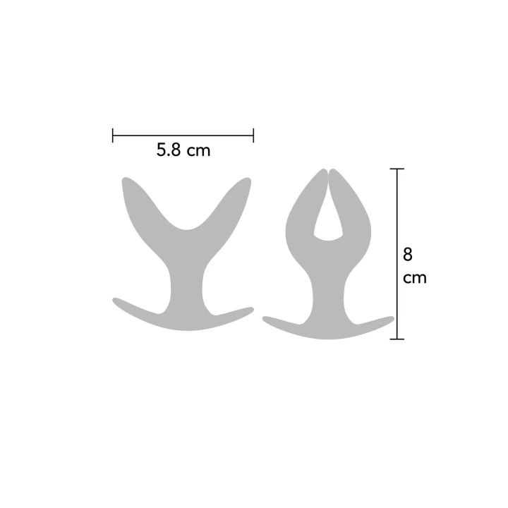 Zatyczka Analna Silicone – Hidden Desire, 8 cm, Rozszerzająca się, Bezpieczny materiał