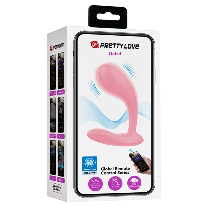 Wibrator G-Spot APP Pretty Love - Silikon, 12 trybów wibracji, zdalne sterowanie