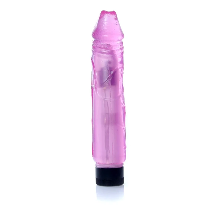 Wibrator - Juicy Jelly, różowy, 22 cm, regulacja prędkości, TPR