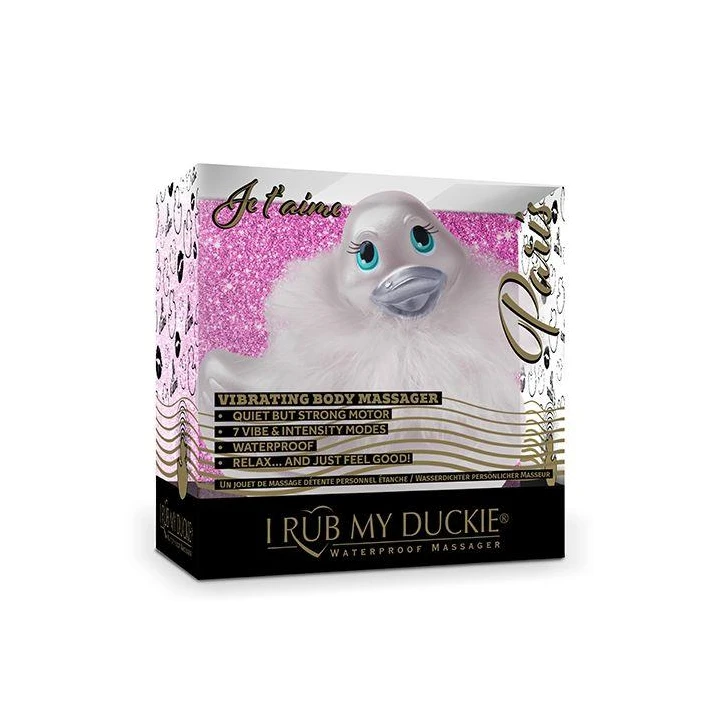 Masażer do ciała I Rub My Duckie 2.0 | Wodoodporny, 7 trybów wibracji, kryształ Swarovski