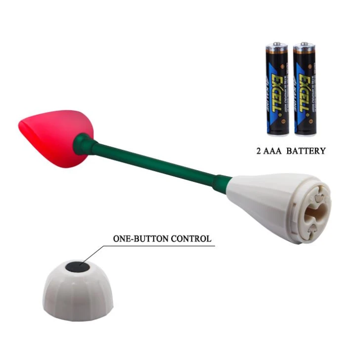 Stymulator łechtaczki BAILE - elastyczna szyja, 7 funkcji wibracji, silikon ABS