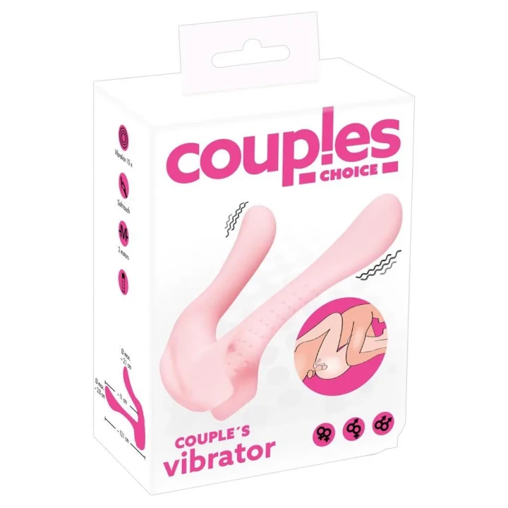 Wibrator dla par Couples Choice, silikonowy, 10 trybów wibracji, 13,1 cm