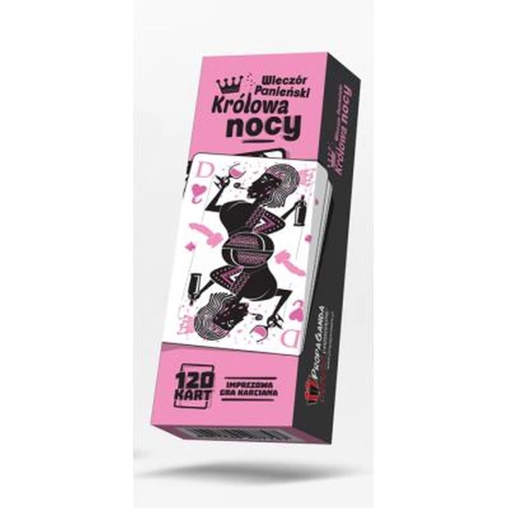 Gra karciana – Królowa Nocy, 120 kart, imprezowa gra dla dorosłych