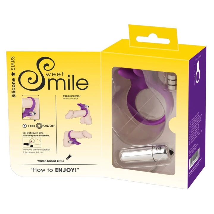 Pierścień erekcyjny Rabbit - Silikonowy, Wibracje, Średnica 3,5 cm