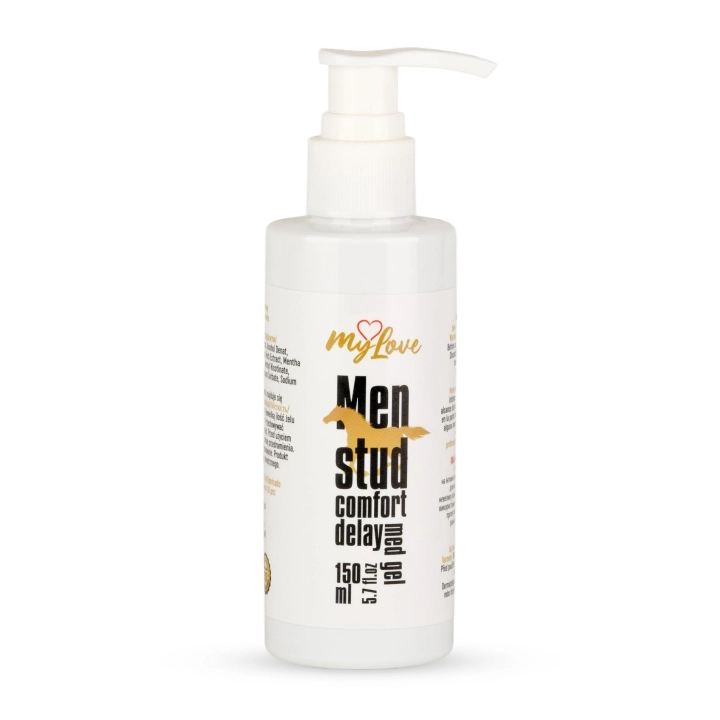 Żel opóźniający MyLove Men Stud Comfort – 150 ml, kontrola wytrzymałości, komfort
