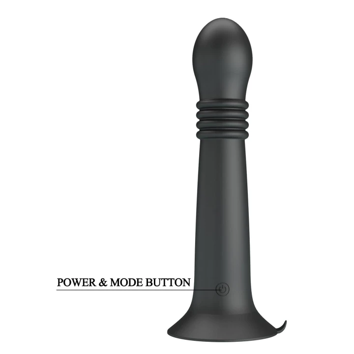 Masażer wibracyjny Pretty Love Stellan - 4 tryby, 4 wzory rotacji, silikon 19 cm