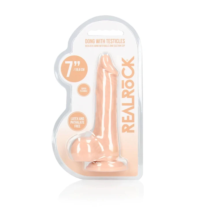 Dildo realistyczne Skin TPE 17 cm z przyssawką, super miękkie, anatomiczne detale