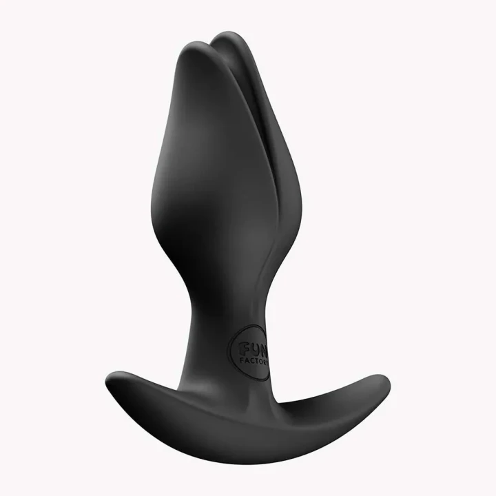 Plug anal Bootie Fem – silikonowy, tulipanowy, asymetryczny (3 cm x 8,5 cm)