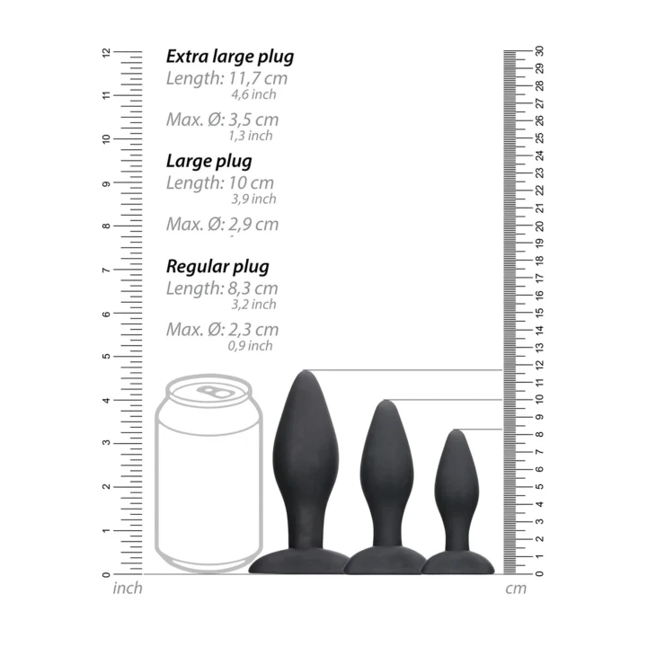 Wtyk analny - Ouch, silikonowy, wygodny dla początkujących, innowacyjny design