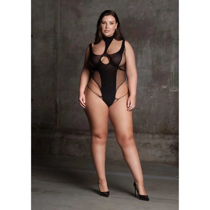 Body LE DESIRE Cyllene XLVIII – Plus Size, Modelujące Kształty, 92% Nylon