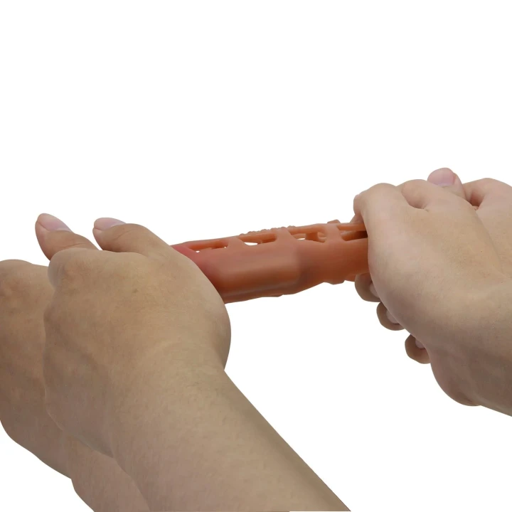 Pierścień erekcyjny PRETTY LOVE - Preston, 18 cm, elastyczny TPR, strukturalny