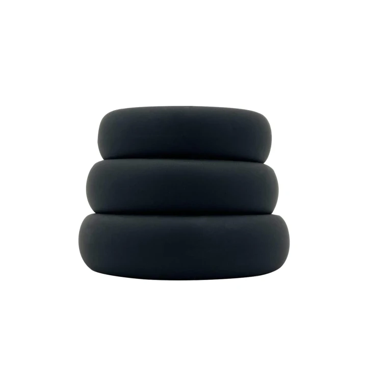 Pierścienie erekcyjne AL Sensual Pleasure, silikonowe, ergonomiczne, regulowane