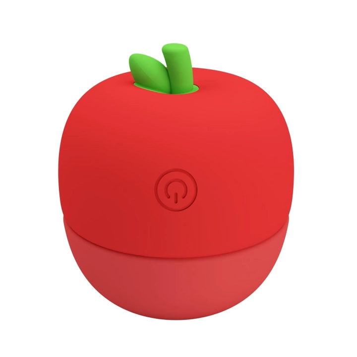 Stymulator łechtaczkowy Apple Secret, Silikonowy, 12 wzorów wibrujących, Wodoodporny