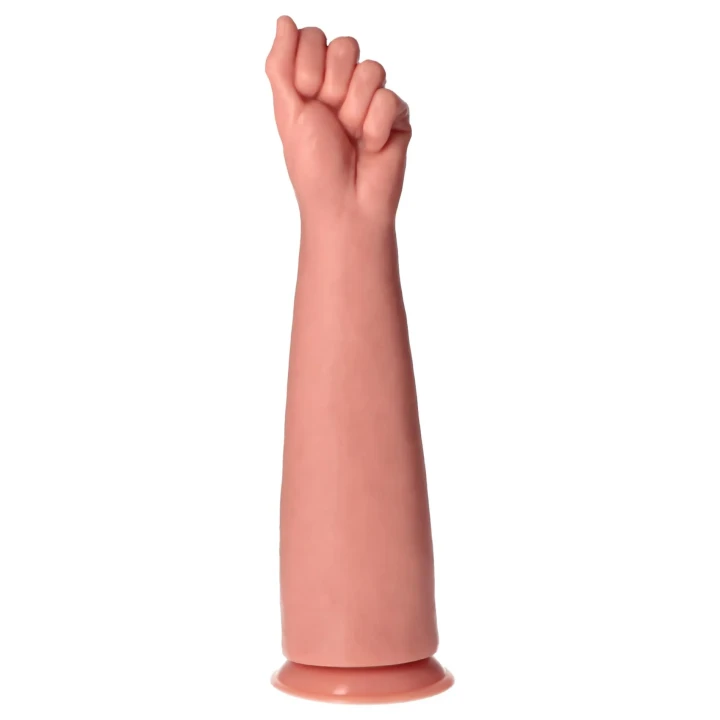 Fist do ekstremalnego fistingowania MONOLITE, PVC, 38 cm długości, przyssawka