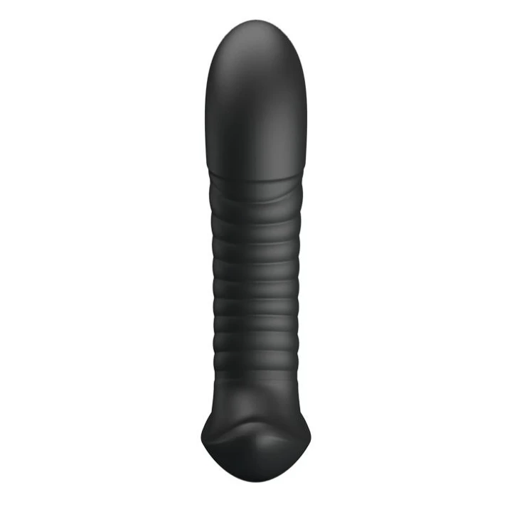 Masażer prostaty PRETTY LOVE - 15,9 cm, silikon, 12 wibracji, 3 rotacje