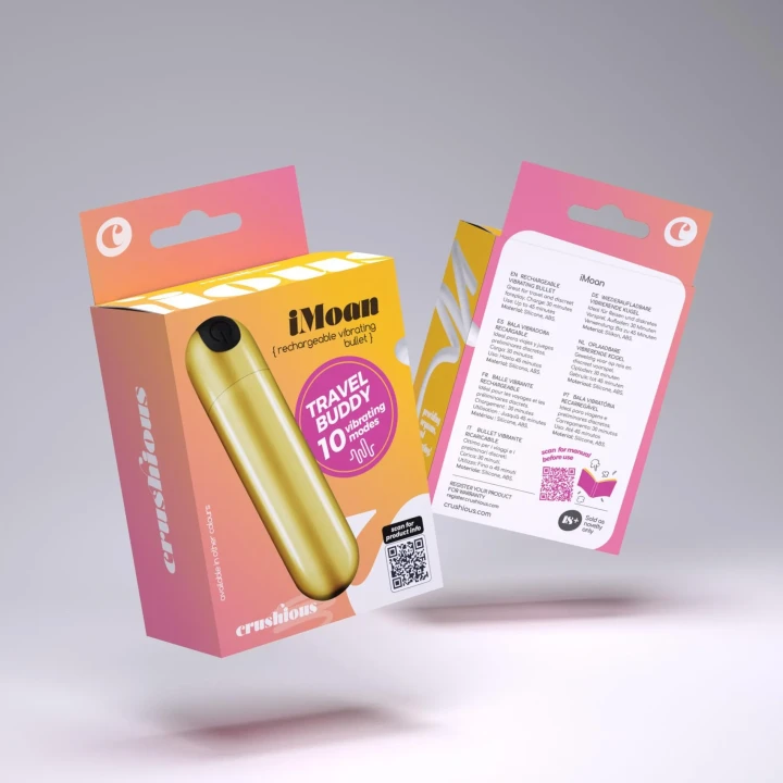 Miniwibrator Crushious iMoan - 2 cm średnica, 7,6 cm długość, 10 trybów wibracji
