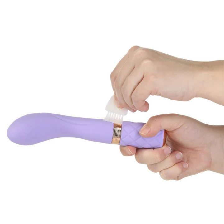 Wibrator Sassy Pillow Talk, silikonowy, długość 20 cm, regulowane wibracje