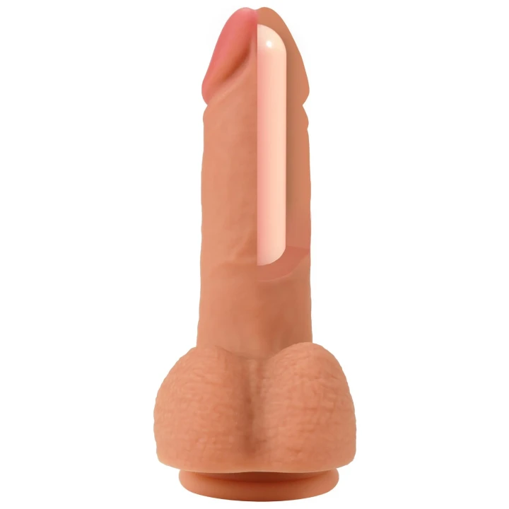 Dildo INFERNO HIDDEN DESIRE, Silikon, 16 cm, Przyssawka, Realistyczny wygląd