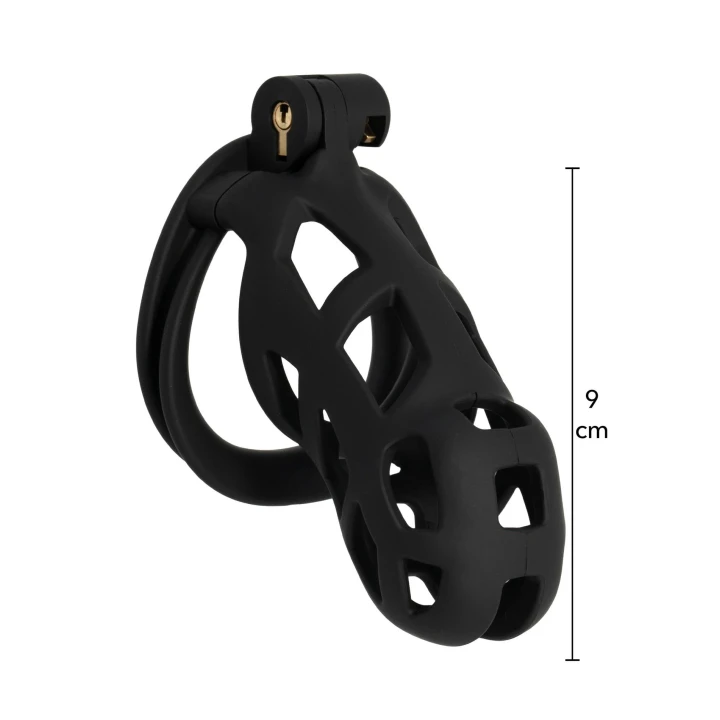 Klatka na penisa HIDDEN DESIRE, ABS, 4 rozmiary pierścieni, 11 cm długości całkowitej