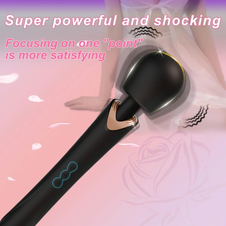 Masażer wand Perfect Wand Black, 30cm, wodoodporny, 10 trybów wibracji