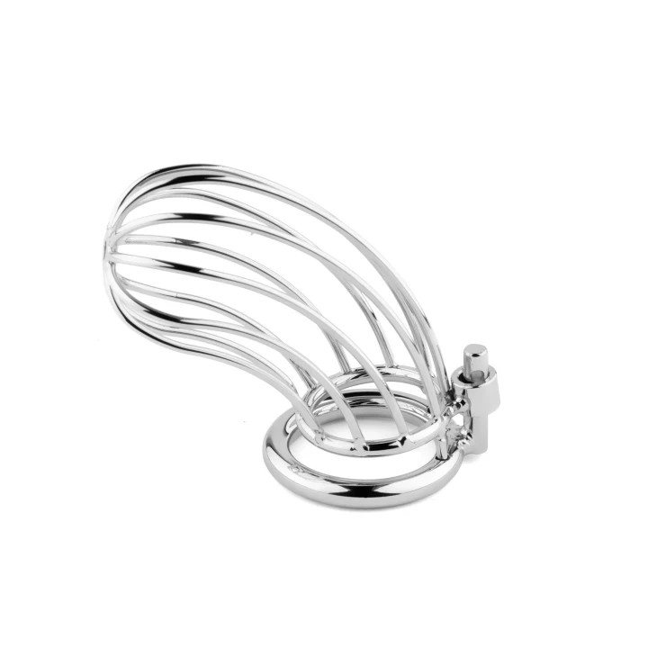 Klatka na penisa Steel Control – stalowa, wydłużona 15 cm, 3 wymienne pierścienie (4/4,5/5 cm)