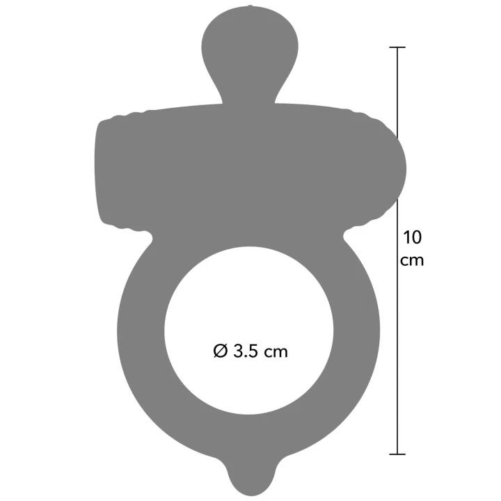 Pierścień erekcyjny Excellence Power Pro | Silikon, 10 trybów wibracji, wodoodporny IPX7