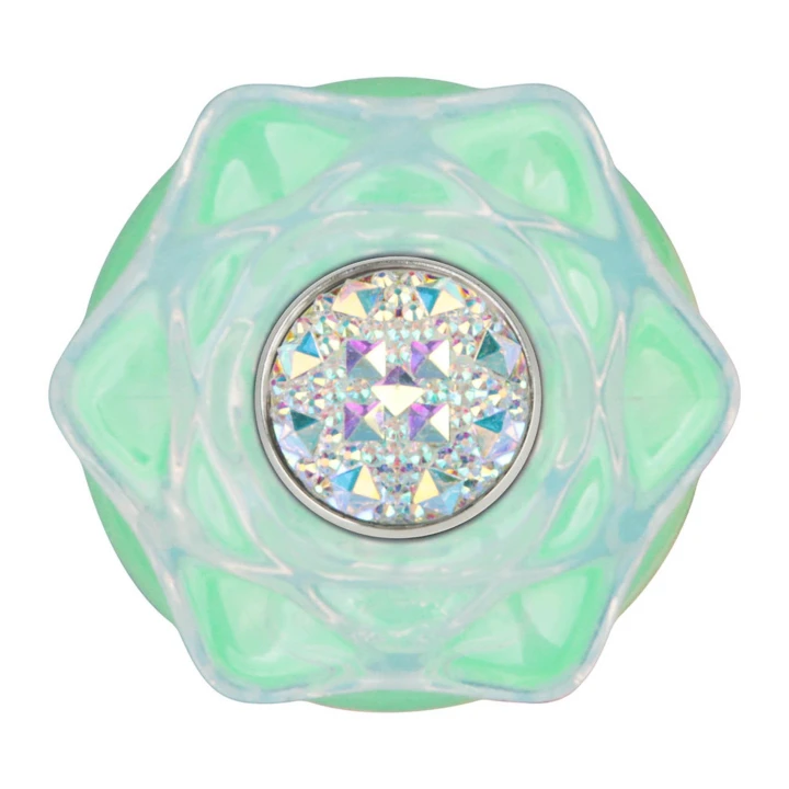 Korek analny Gemoria – 15 cm, świecący w ciemności, stalowa kulka, platynowy silikon