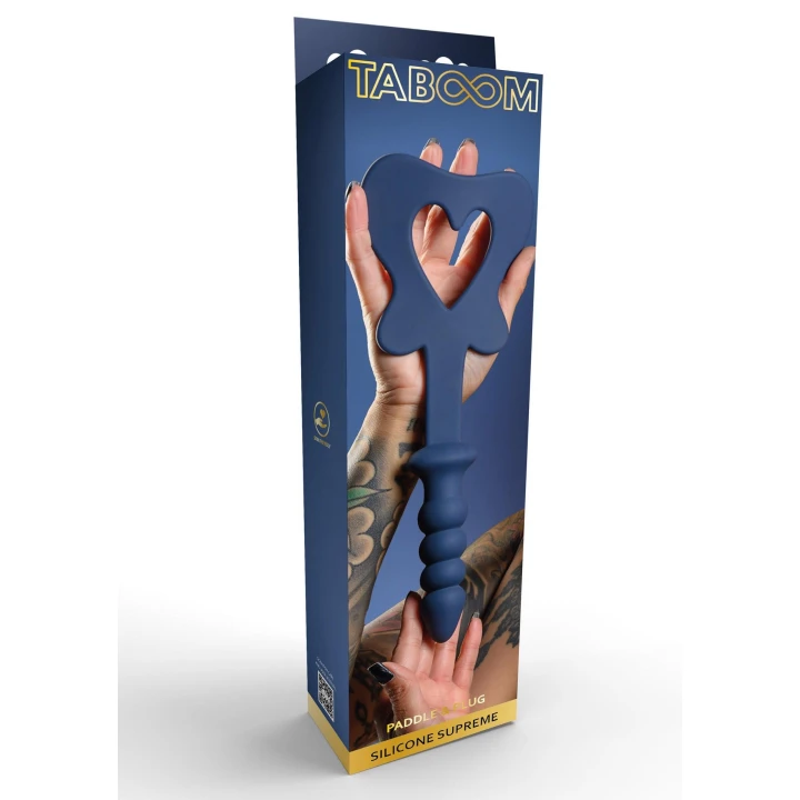 Padka silikonowa TABOOM! z korkiem analnym, ergonomiczna, 29 cm, nie zawiera niklu