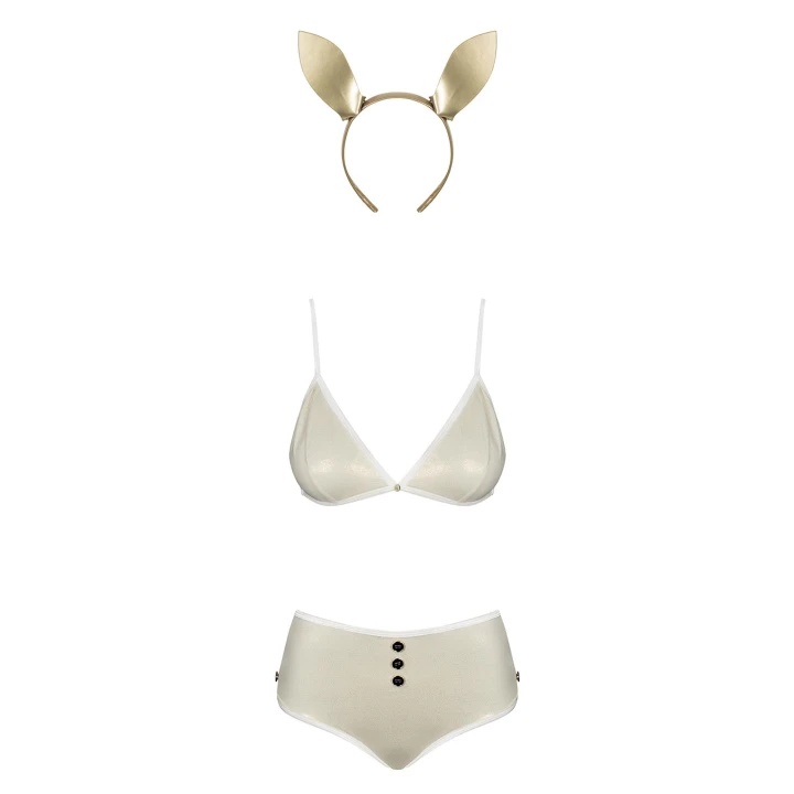 Kostium kąpielowy Neo Goldes 2XL/3XL, trójkątne miseczki, wysoki stan, z dodatkami