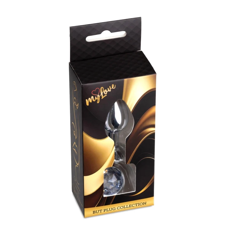 Korek analny (biżuteria) MyLove Toys – stal nierdzewna, długość 7 cm, średnica 2,7 cm