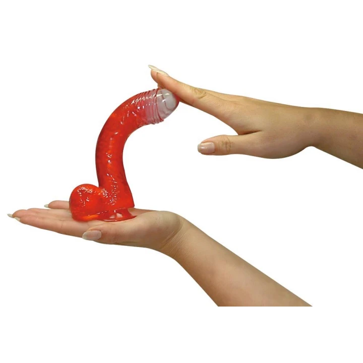 Dildo analne i waginalne PVC 17 cm, elastyczne, realistyczne detale