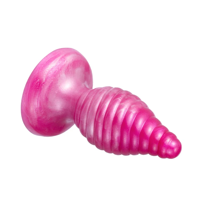 Korek analny Plug Cherry, Medyczny silikon, 3,6cm, Spiralny kształt, Wodoodporny