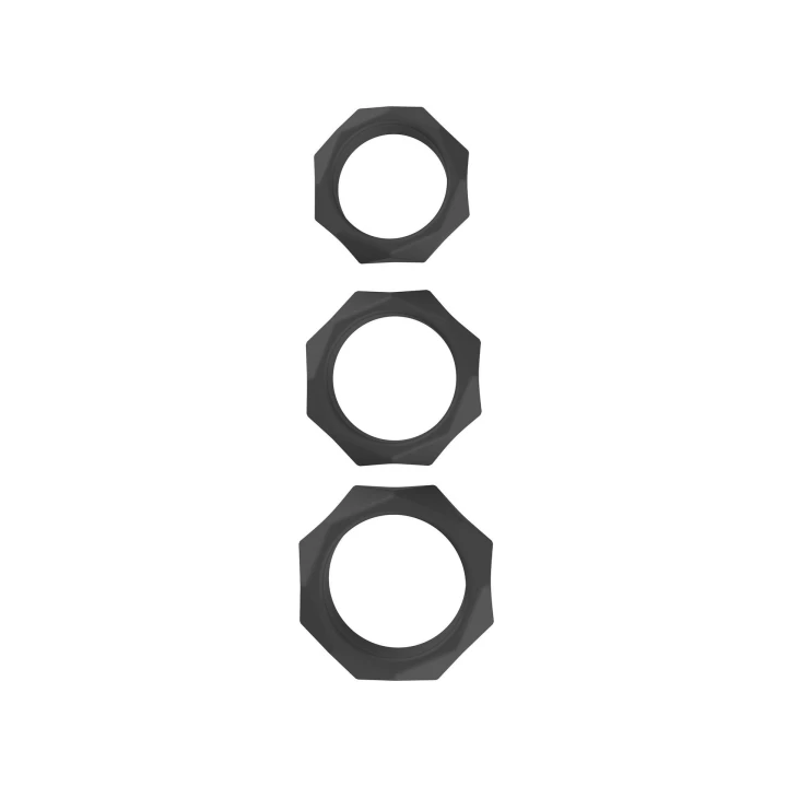 Pierścienie erekcyjne Heavy C-Ring Set EXTREME - silikon, elastyczne, trzy rozmiary