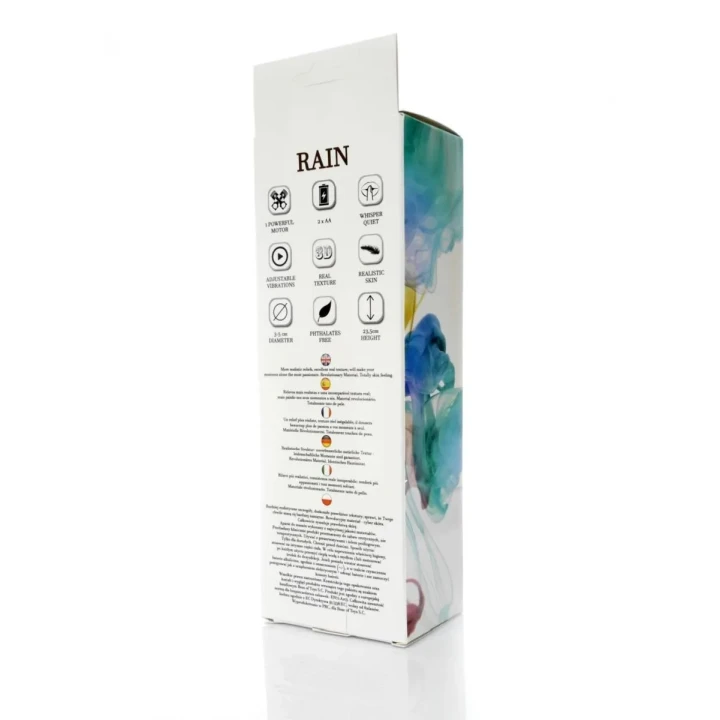 Wibrator RAIN - CyberSkin®, regulowana prędkość, długość 23,5 cm