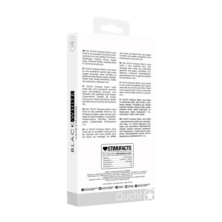 Maseczka do oczu - Empress, Ręcznie wykonana, Wzornictwo weneckie, Ekologiczne materiały