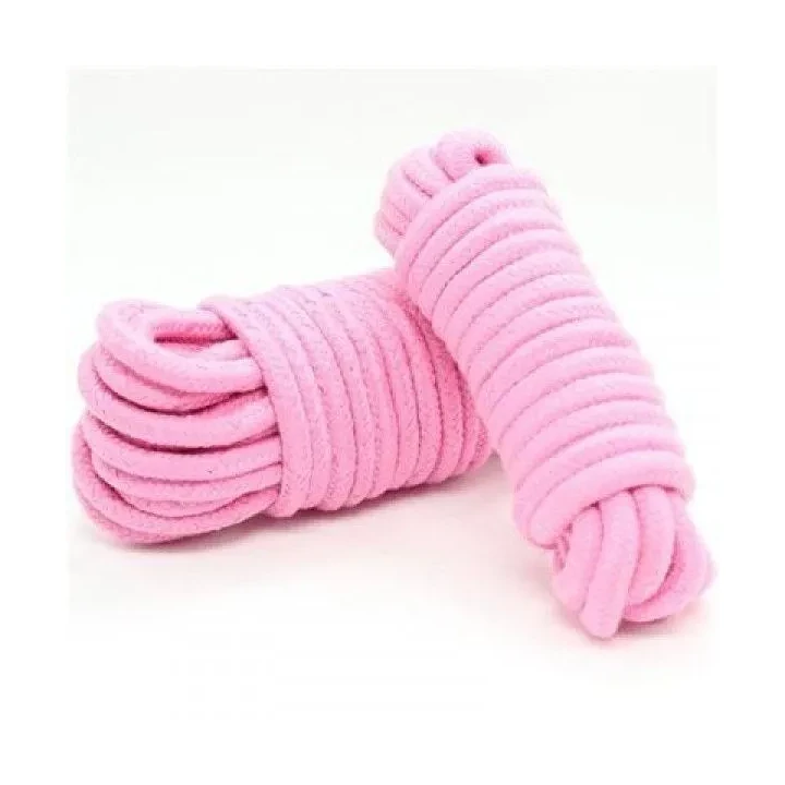 Liny bawełniane fetyszyzacyjne Toyz4Lovers 10m różowy, 100% bawełna