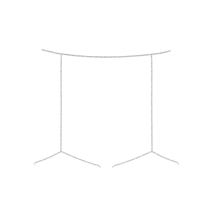 Pas biżuteryjny OBSESSIVE Bijou 905, srebrny, uniwersalny rozmiar, wykonany w 100% z cynku