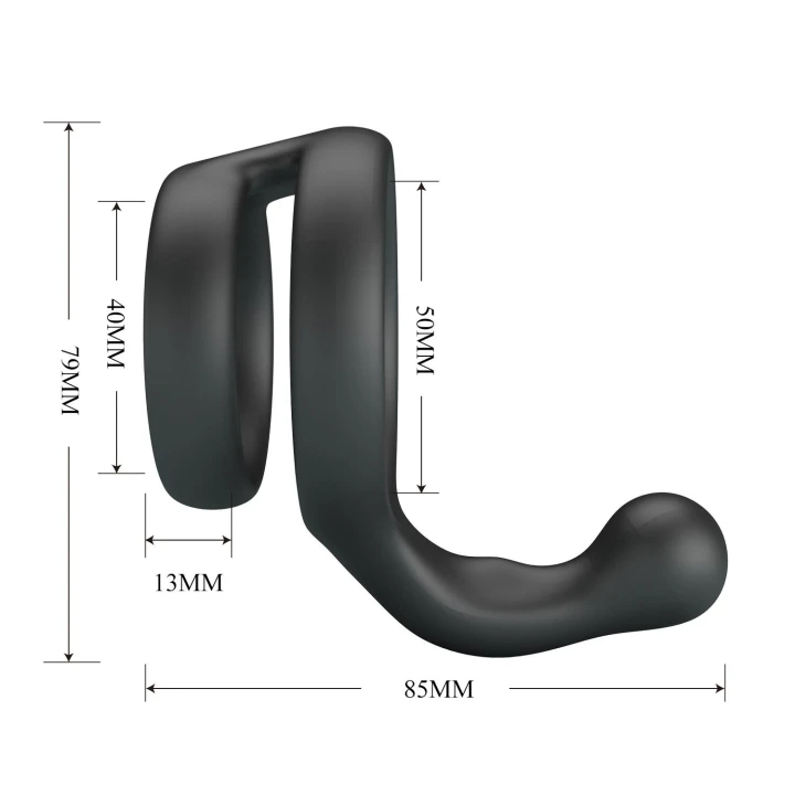 Pierścień erekcyjny Crazy Bull Yancy - silikonowy, rozmiar 4-5cm, komfortowe dopasowanie
