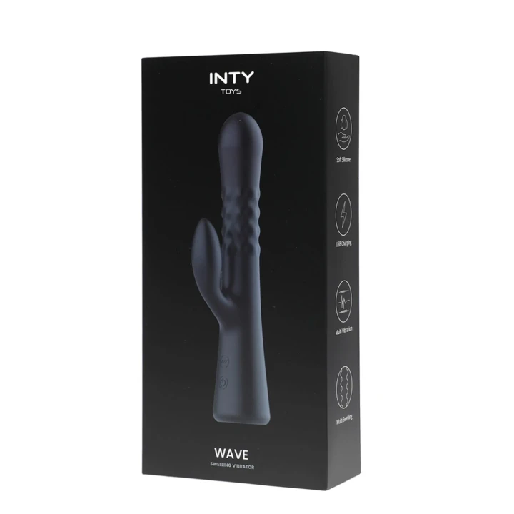 Wibrator INTY Toys Wave - 10 trybów wibracji, silikon medyczny, wodoodporność IPX7