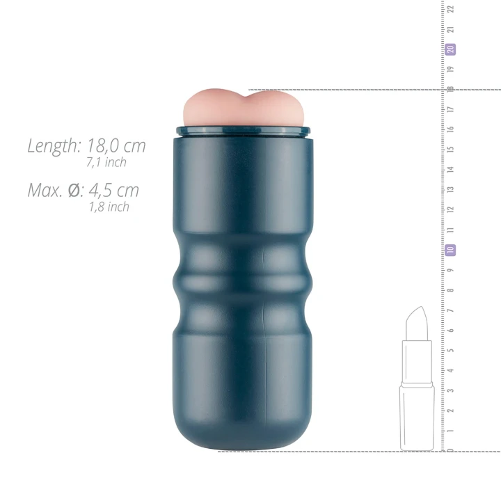 Masturbator analny FPPR - różowy, wodoodporny, elastyczny, 17cm długości