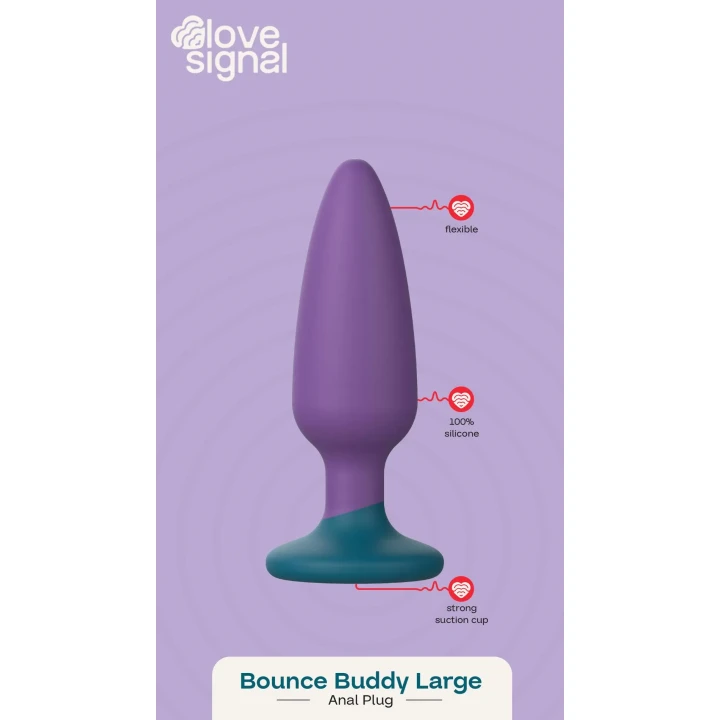 Korek analny (plug) Dreamtoys Love Signal Large — silikon, IPX8, 13×3,1 cm