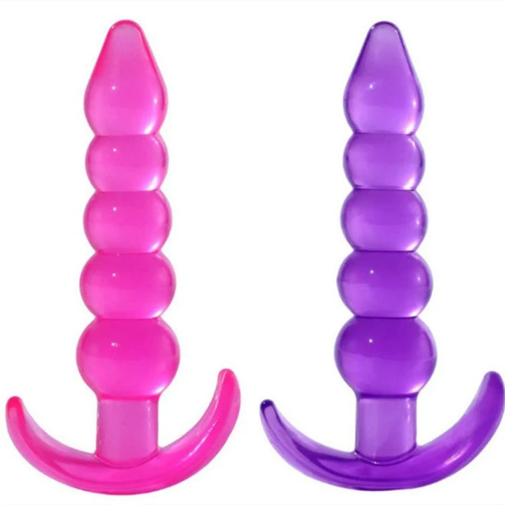 Korek analny Lovesecret Sensual LS13 - 12 cm, elastyczny TPE, różowy design