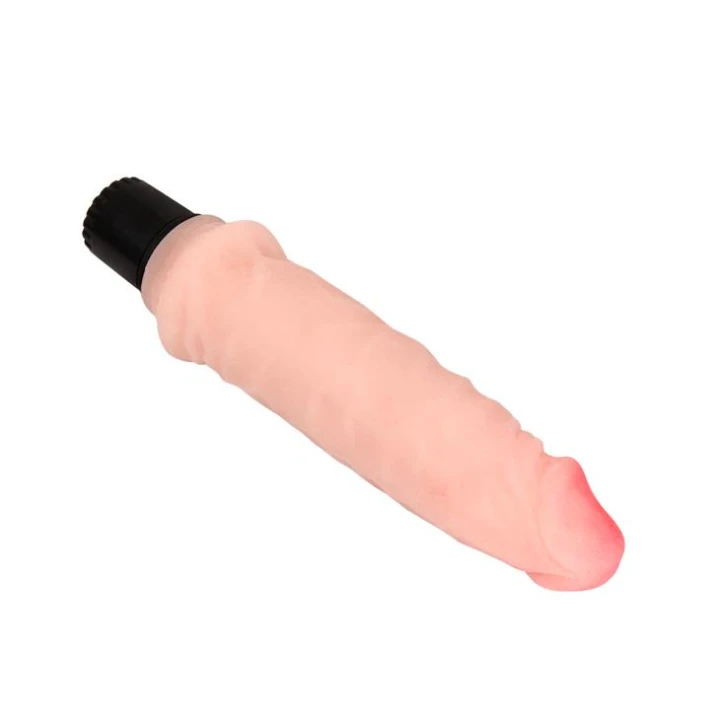 Dildo BAILE - Rzeczywisty Długopisa, Wibracje Multispeed, 20 cm, Kolor Cielisty