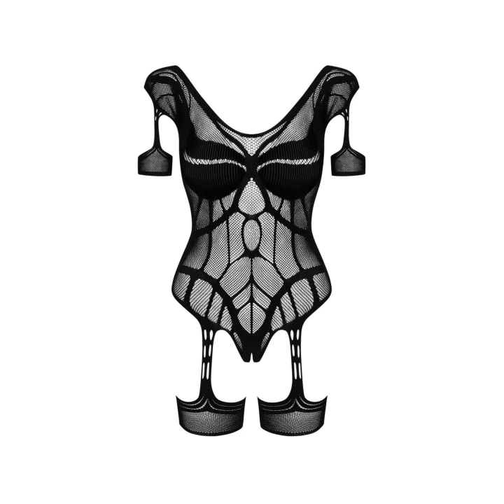 Bodystocking OBSESSIVE G334, elastyczny, geometrczna siateczka, rozmiar S/M/L