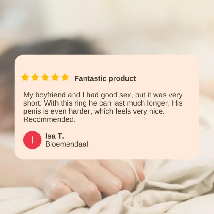 Pierścień erekcyjny Nappex™ Fuego - 3 rozmiary, silikon medyczny, wodoodporny