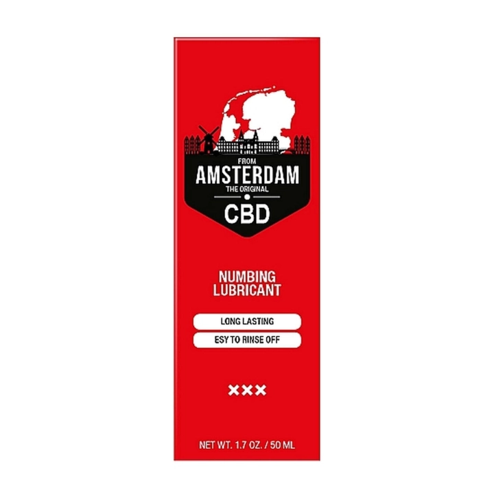 Lubrykant odrętwiający Original CBD from Amsterdam, na bazie wody, z CBD, 50 ml
