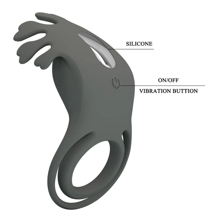 Pierścień Wibrator na Penisa Pretty Love - Silikon, 7 Trybów Wibracji, Funkcja Pamięci