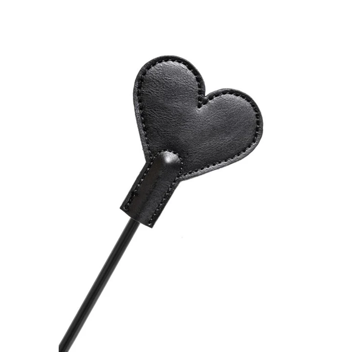 Bat BDSM Anonymo, 35 cm, skórzany uchwyt, elastyczny rdzeń z tworzywa