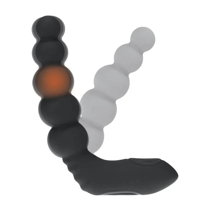 Stymulator prostaty - Beaded Prostate - Wibracje, Podgrzewanie, Elastyczny silikon